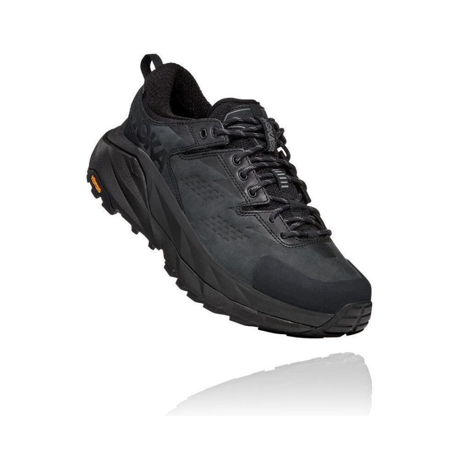 Men\'s Hoka Kaha Low GTX Trail Running Shoes Black / Grey | ZA-28CYKSO