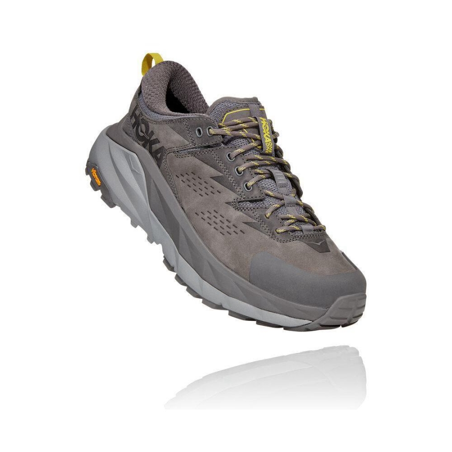 Men\'s Hoka Kaha Low GTX Trail Running Shoes Grey | ZA-89UQGNJ