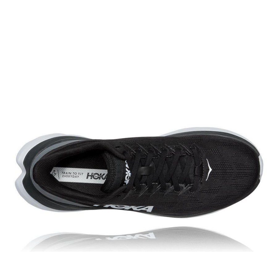 Men's Hoka Mach 4 Road Running Shoes Black | ZA-02HZATN