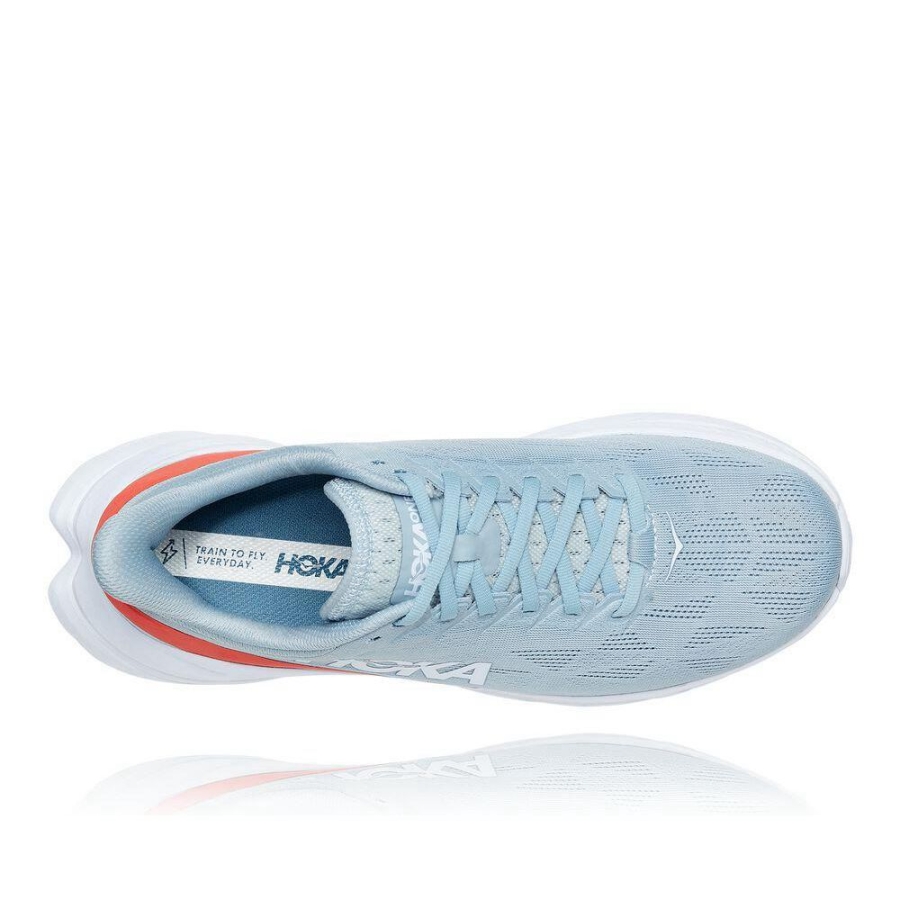 Men's Hoka Mach 4 Road Running Shoes Blue | ZA-78UOHNJ