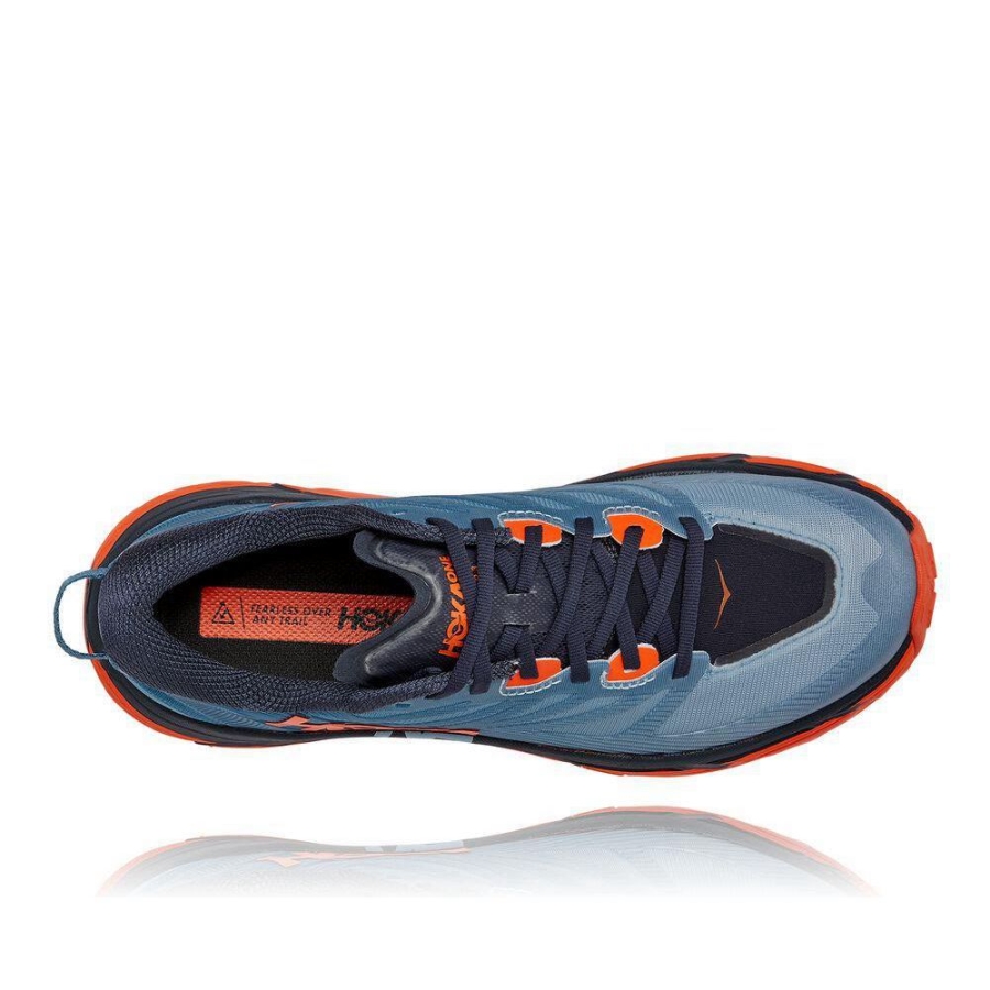 Men's Hoka Mafate Speed 3 Hiking Shoes Blue | ZA-79UEGTP
