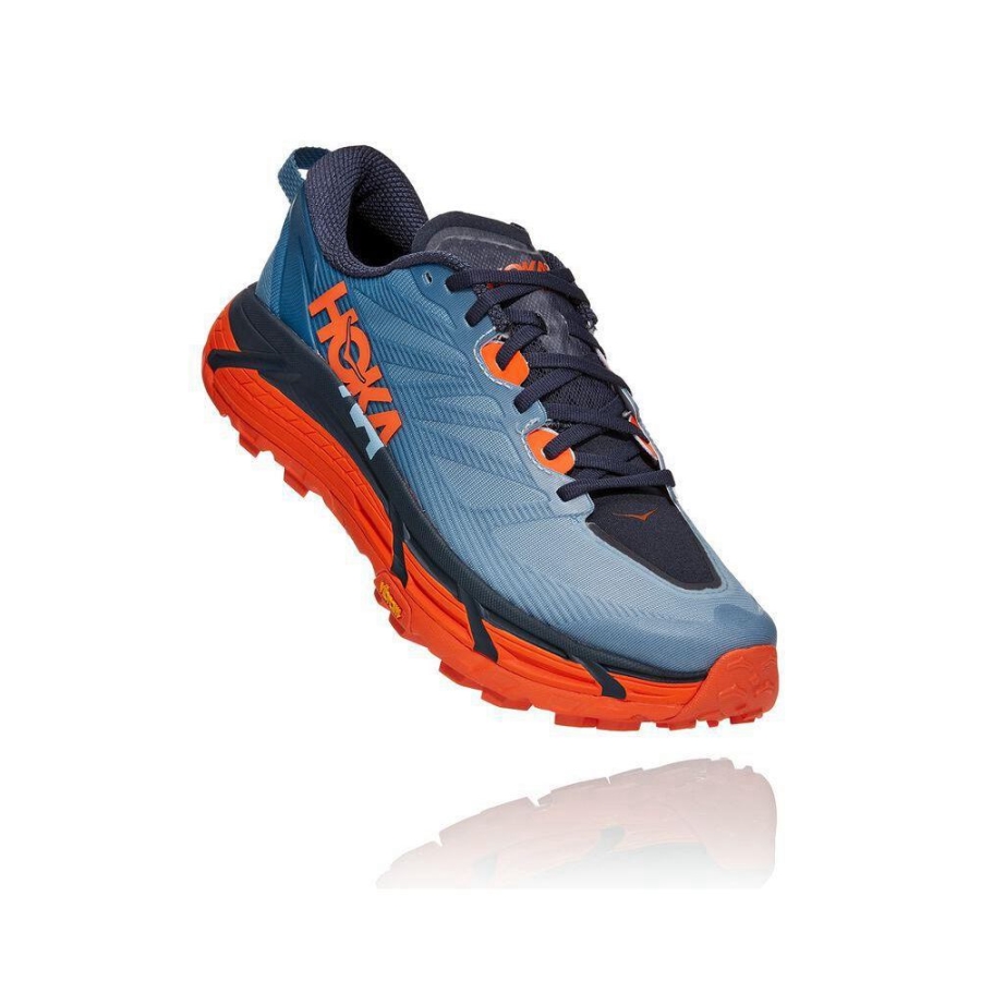 Men\'s Hoka Mafate Speed 3 Hiking Shoes Blue | ZA-79UEGTP