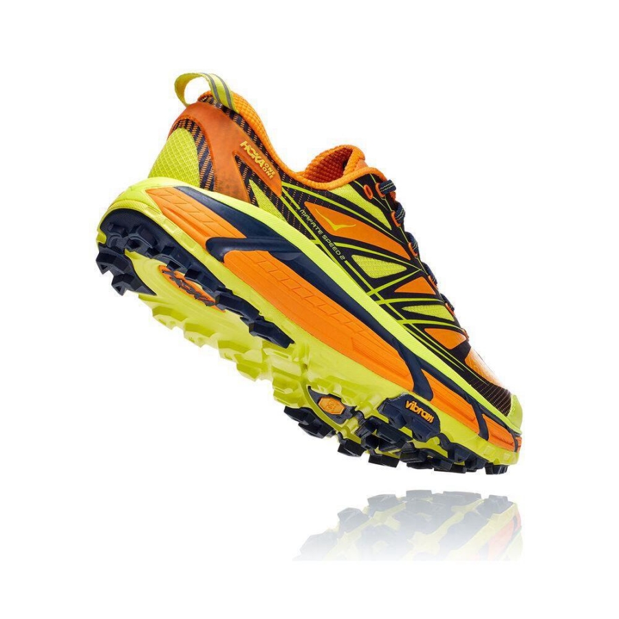 Men's Hoka Mafate Speed 3 Hiking Shoes Yellow / Orange | ZA-21IFTAW