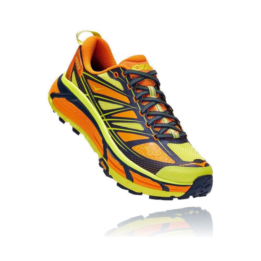 Men\'s Hoka Mafate Speed 3 Hiking Shoes Yellow / Orange | ZA-21IFTAW