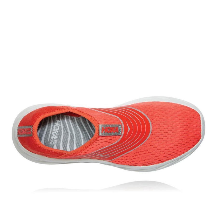 Men's Hoka ORA Walking Shoes Red | ZA-03WSQXY