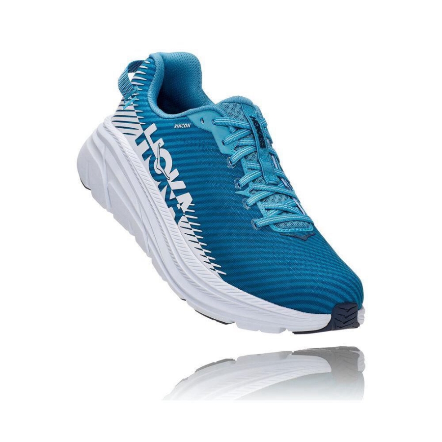 Men\'s Hoka Rincon 2 Road Running Shoes Blue / White | ZA-68NVKDZ