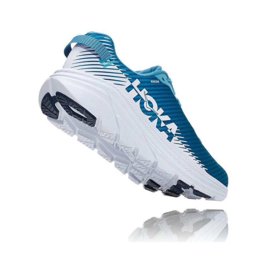Men's Hoka Rincon 2 Walking Shoes Blue / White | ZA-02QYGXR