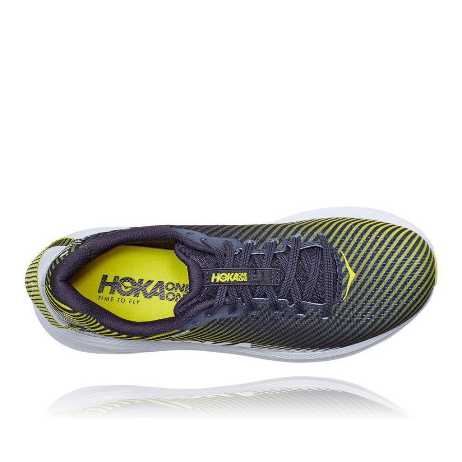 Men's Hoka Rincon 2 Walking Shoes Grey / Green | ZA-69KZVLX