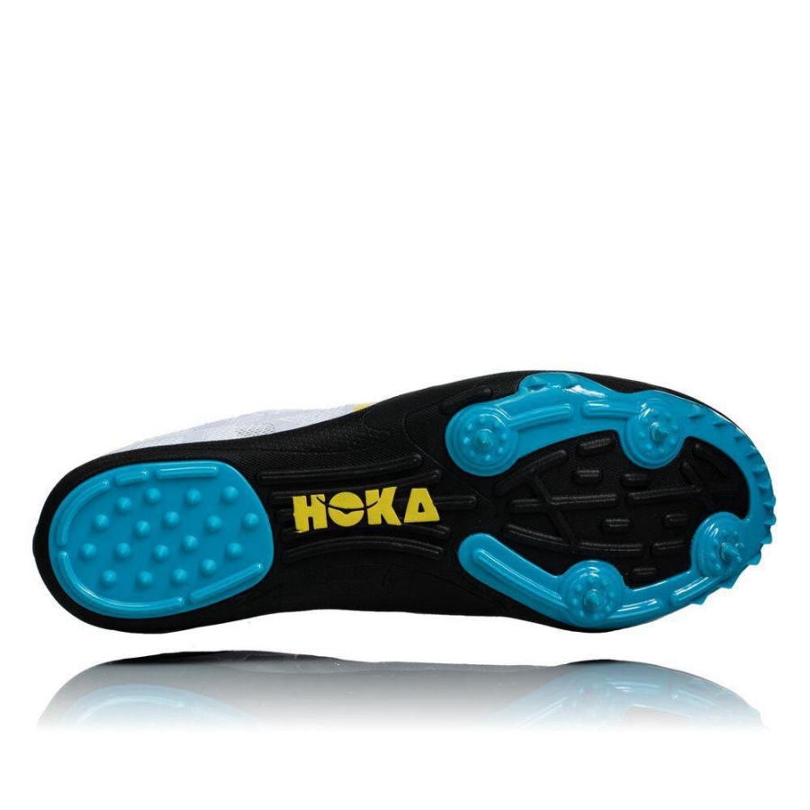 Men's Hoka Rocket LD Spikes Shoes White | ZA-49XIUST