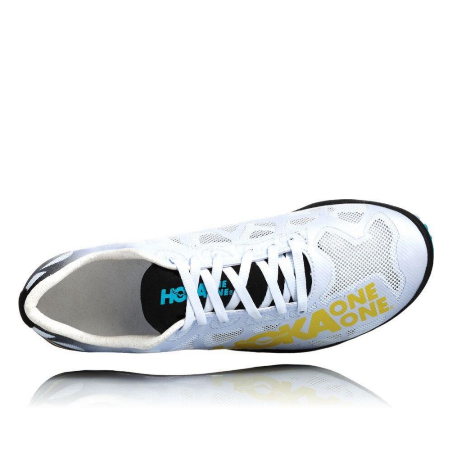 Men's Hoka Rocket LD Spikes Shoes White | ZA-49XIUST