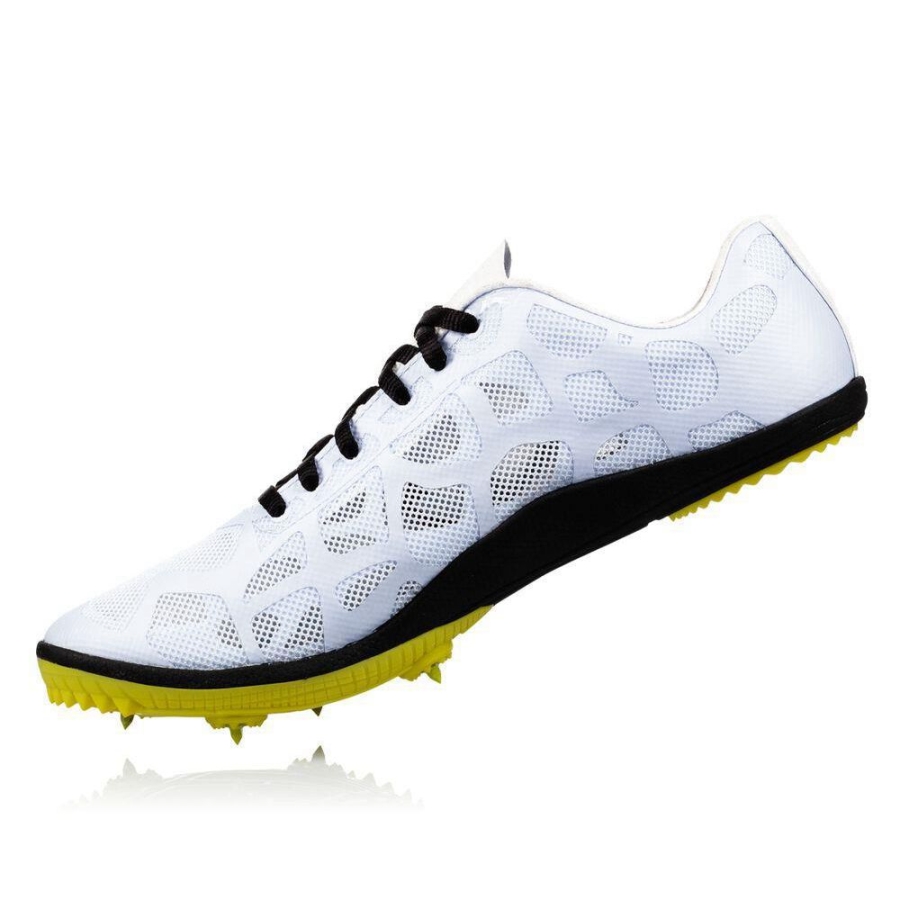 Men's Hoka Rocket MD Spikes Shoes White | ZA-69ZKGHQ