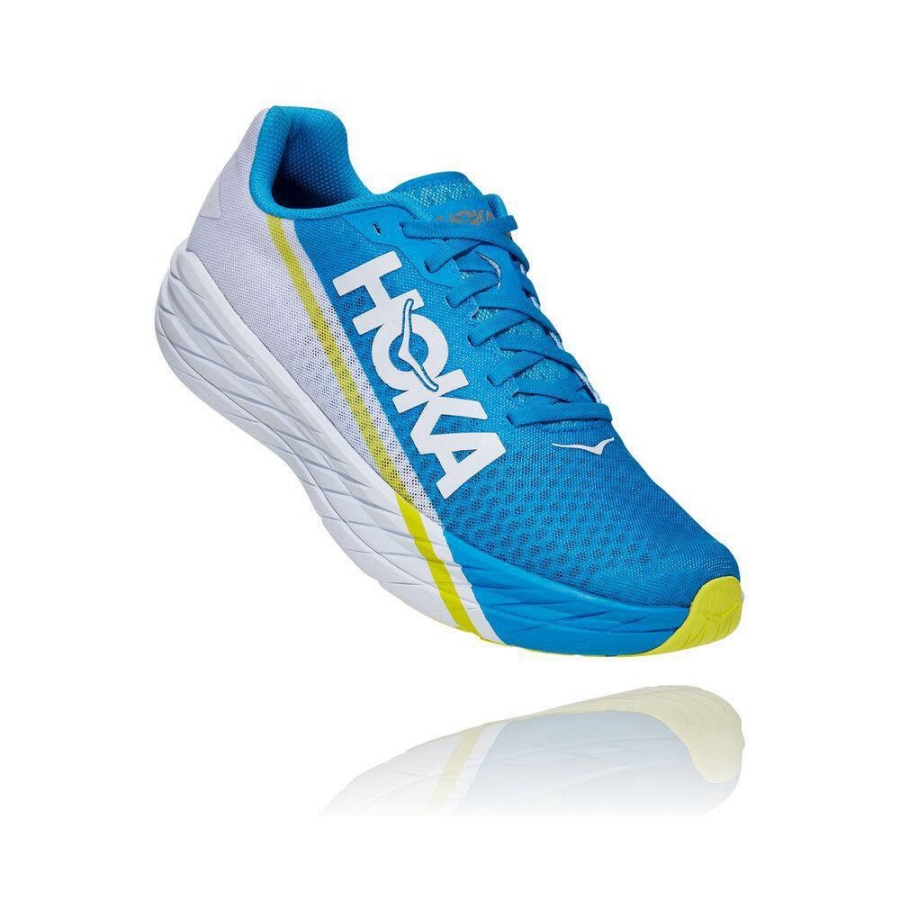 Men\'s Hoka Rocket X Road Running Shoes Blue | ZA-62JRNXT
