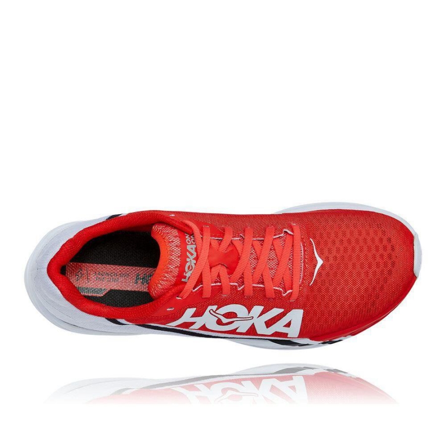 Men's Hoka Rocket X Road Running Shoes Red | ZA-30UBAVL