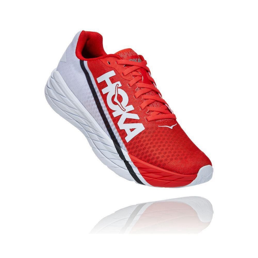Men\'s Hoka Rocket X Road Running Shoes Red | ZA-30UBAVL