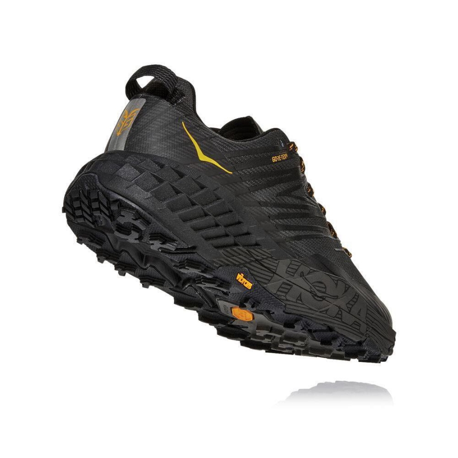 Men's Hoka Speedgoat 4 GTX Hiking Shoes Black | ZA-38RABYM