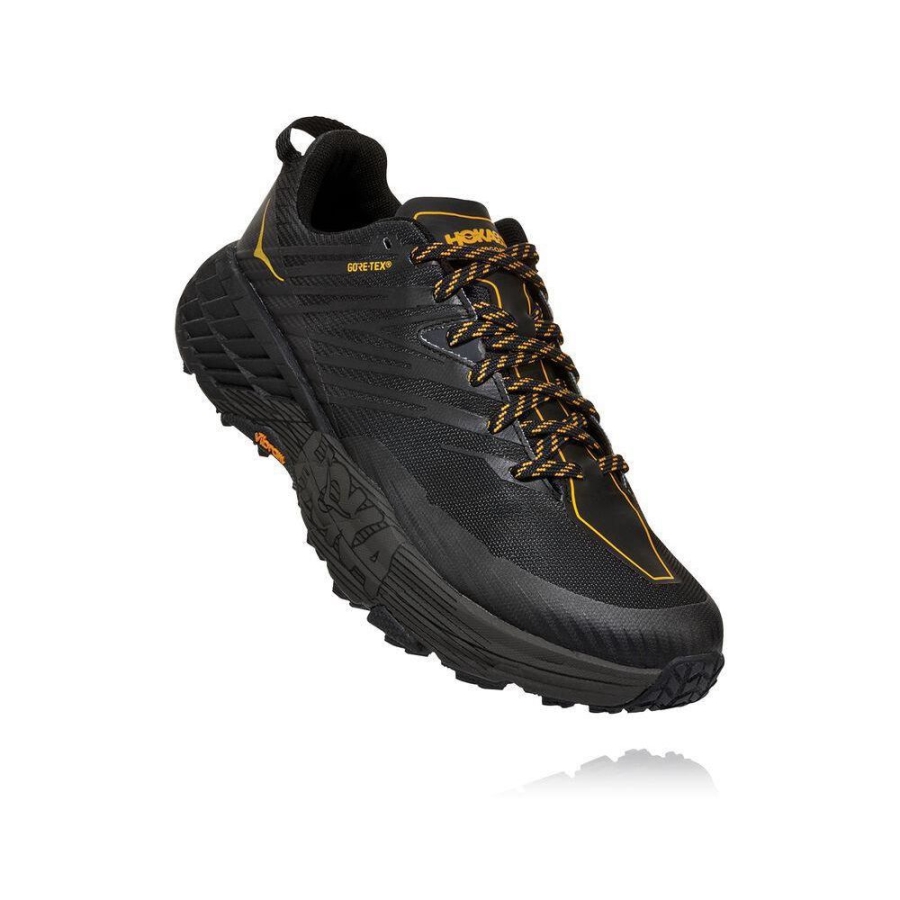 Men\'s Hoka Speedgoat 4 GTX Hiking Shoes Black | ZA-38RABYM