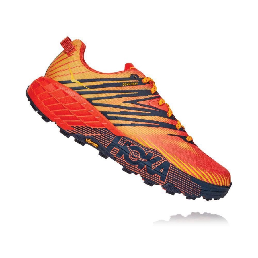 Men's Hoka Speedgoat 4 GTX Hiking Shoes Red | ZA-38XBVJF