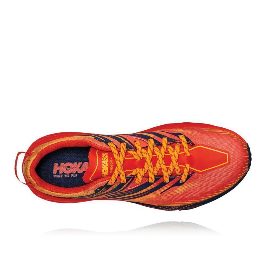 Men's Hoka Speedgoat 4 GTX Sneakers Red | ZA-40TKJWN