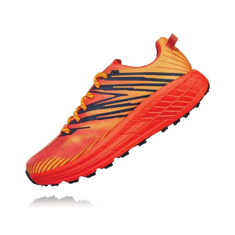 Men's Hoka Speedgoat 4 GTX Trail Running Shoes Red | ZA-26OQGAZ