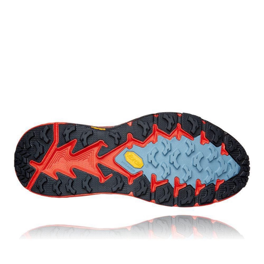 Men's Hoka Speedgoat 4 Hiking Shoes Red / Blue | ZA-41SZDHL