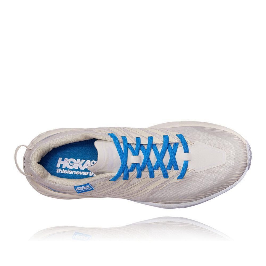 Men's Hoka Speedgoat 4 Lifestyle Shoes White | ZA-73AENDR