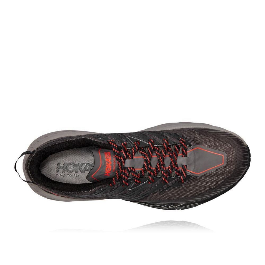 Men's Hoka Speedgoat 4 Running Shoes Grey | ZA-12IGXMZ