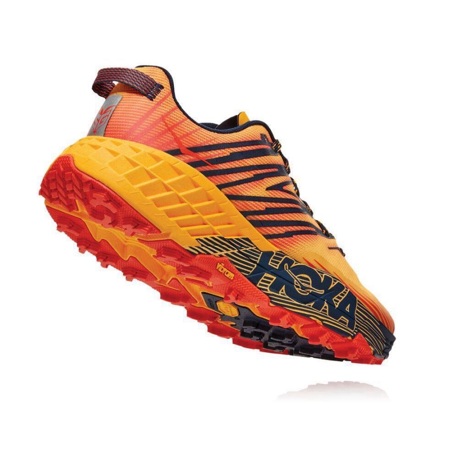 Men's Hoka Speedgoat 4 Running Shoes Yellow | ZA-79FMYNZ