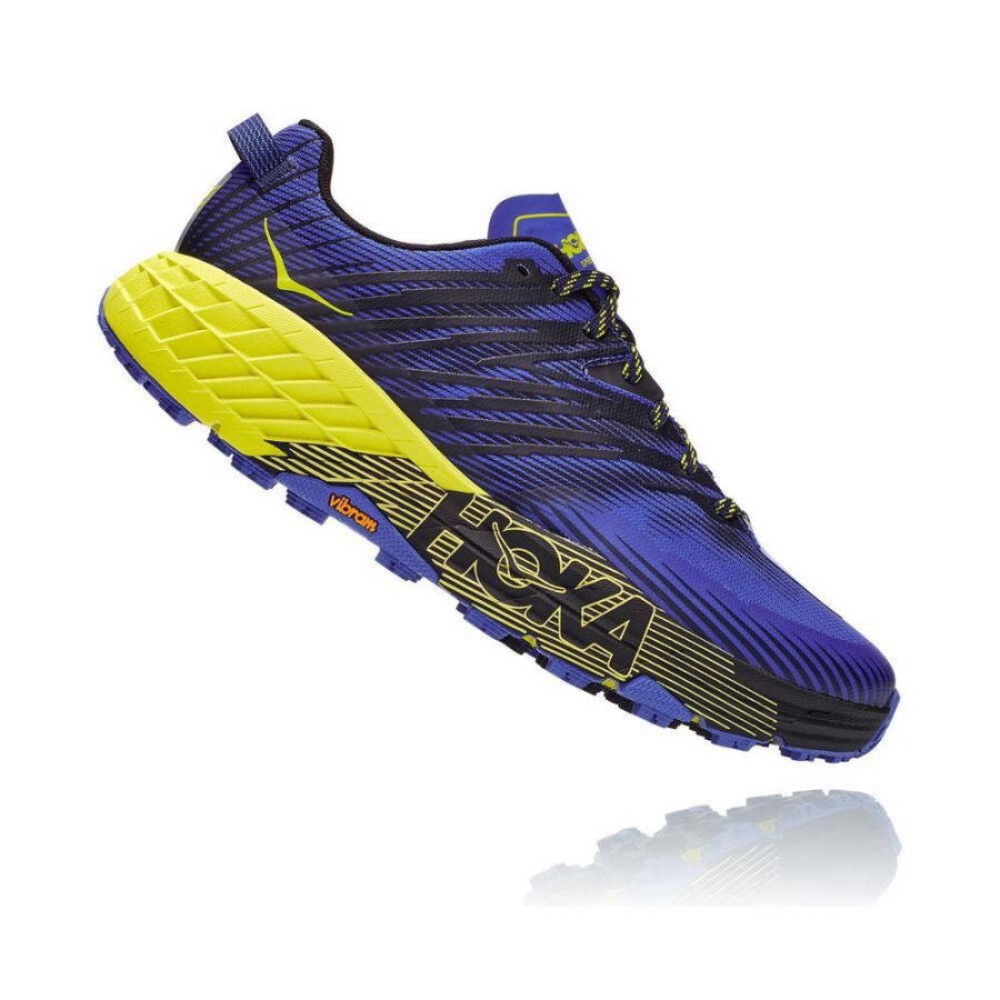 Men's Hoka Speedgoat 4 Sneakers Blue / Black | ZA-98VKHPW