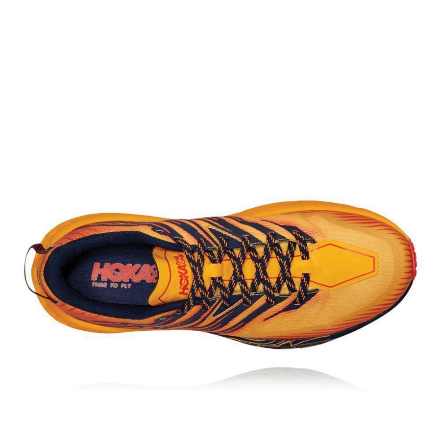 Men's Hoka Speedgoat 4 Trail Running Shoes Yellow | ZA-16MQNRE