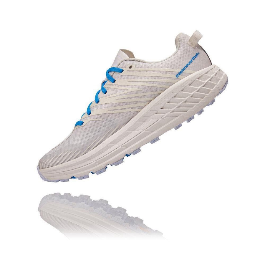 Men's Hoka Speedgoat 4 Trail Running Shoes White | ZA-40JUREG