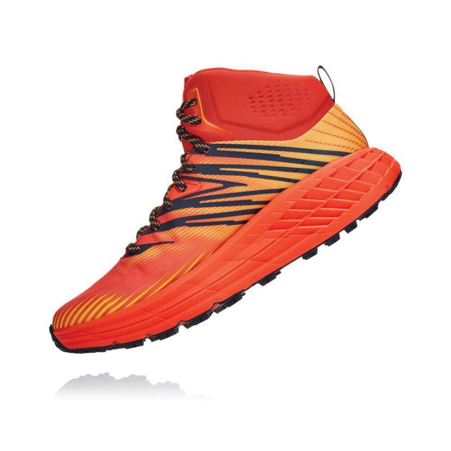 Men's Hoka Speedgoat Mid 2 GTX Sneakers Red | ZA-13ZUIML