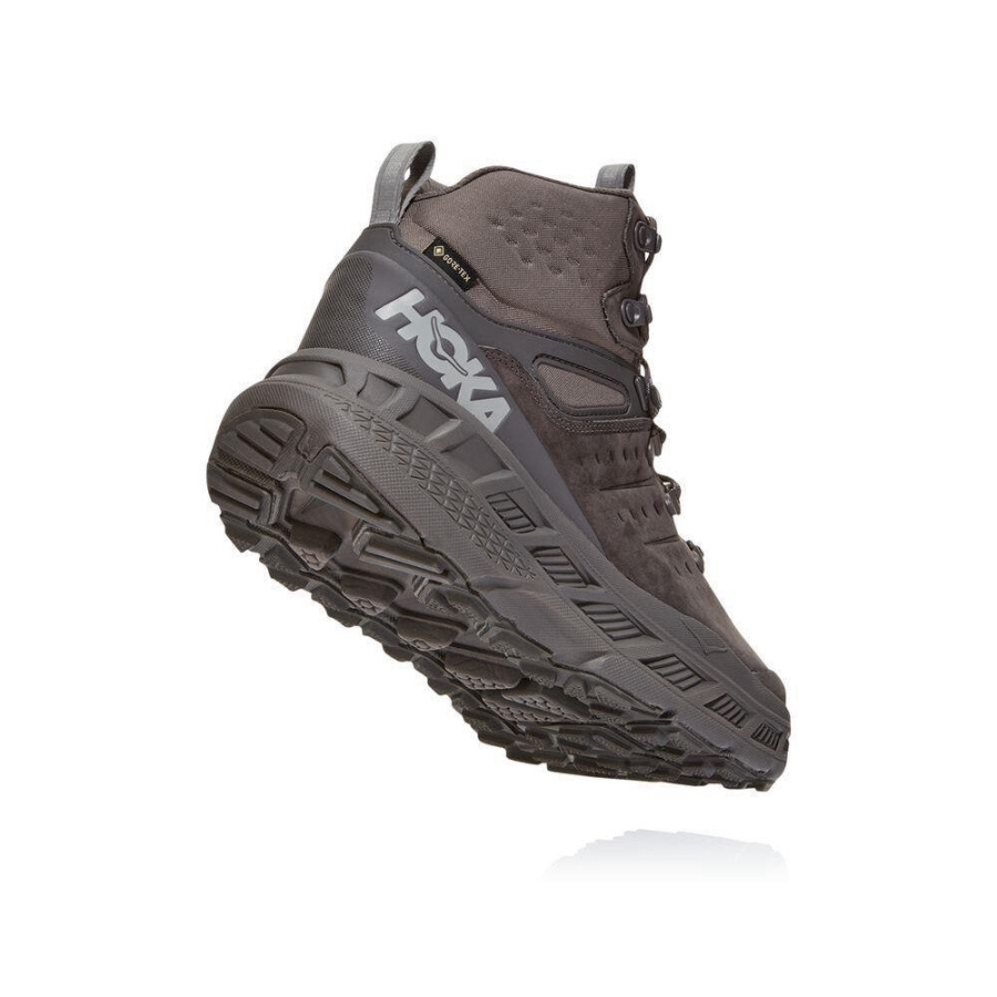 Men's Hoka Stinson Mid GTX Sneakers Grey | ZA-30PUJVZ