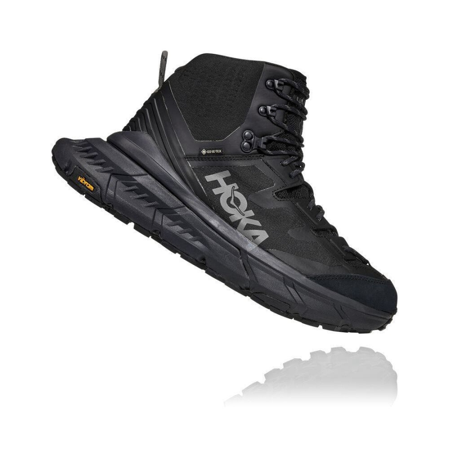 Men's Hoka TenNine Hike GTX Hiking Boots Black | ZA-38HSCKR