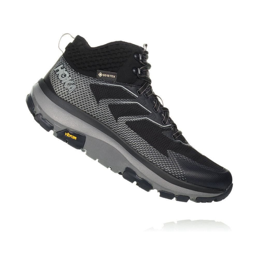 Men's Hoka Toa GTX Hiking Boots Black / Grey | ZA-43DFOJT