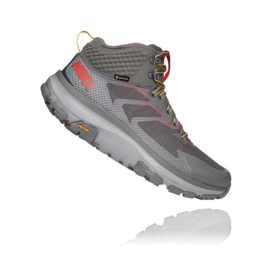 Men's Hoka Toa GTX Hiking Boots Grey | ZA-37TPKNF