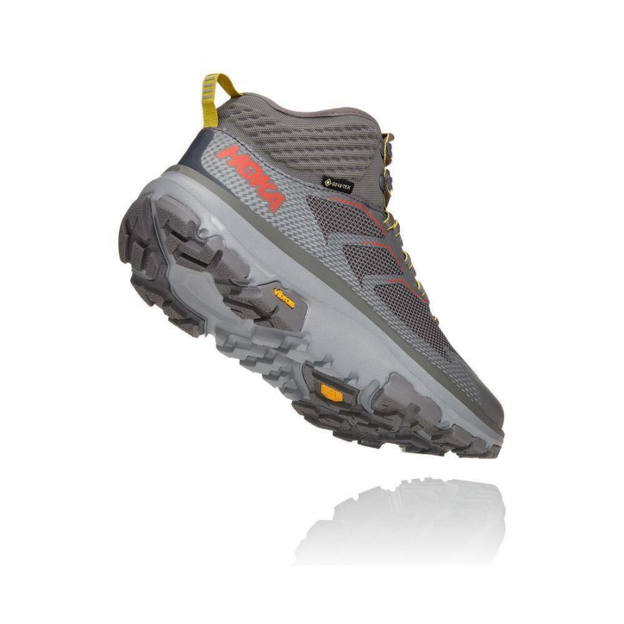 Men's Hoka Toa GTX Hiking Boots Grey | ZA-37TPKNF