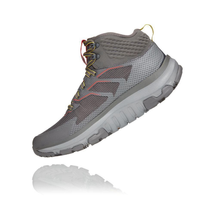 Men's Hoka Toa GTX Hiking Boots Grey | ZA-37TPKNF