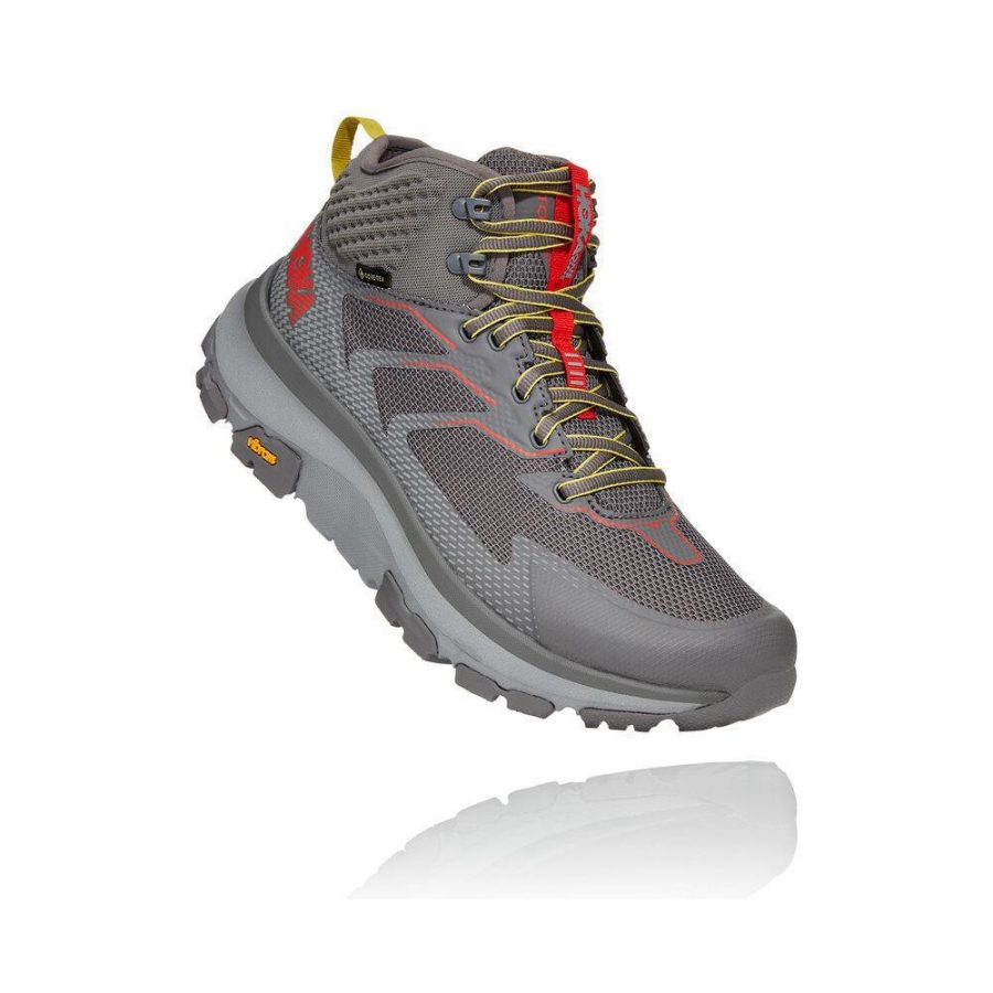 Men\'s Hoka Toa GTX Hiking Boots Grey | ZA-37TPKNF