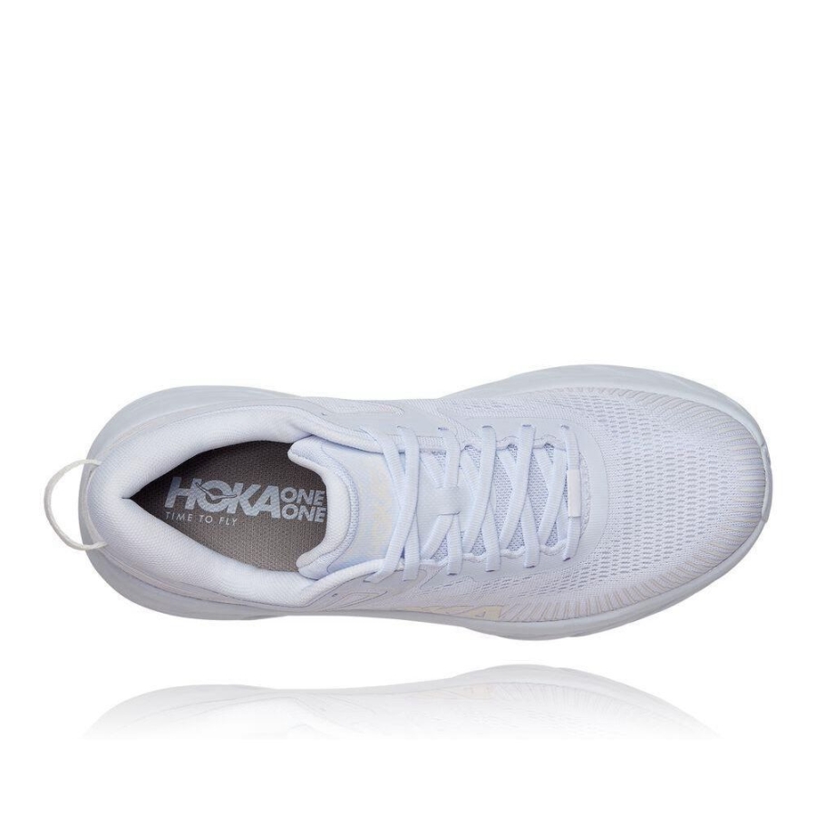 Women's Hoka Bondi 7 Road Running Shoes White | ZA-01PGNYR