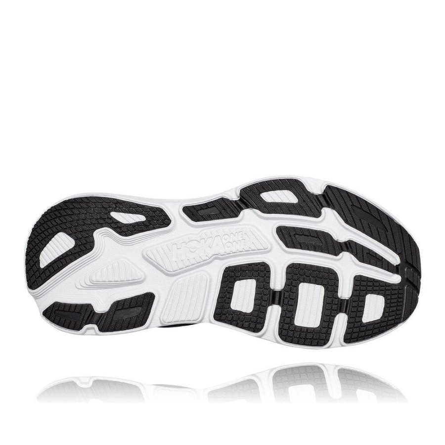 Women's Hoka Bondi 7 Running Shoes Black / White | ZA-25GBULY