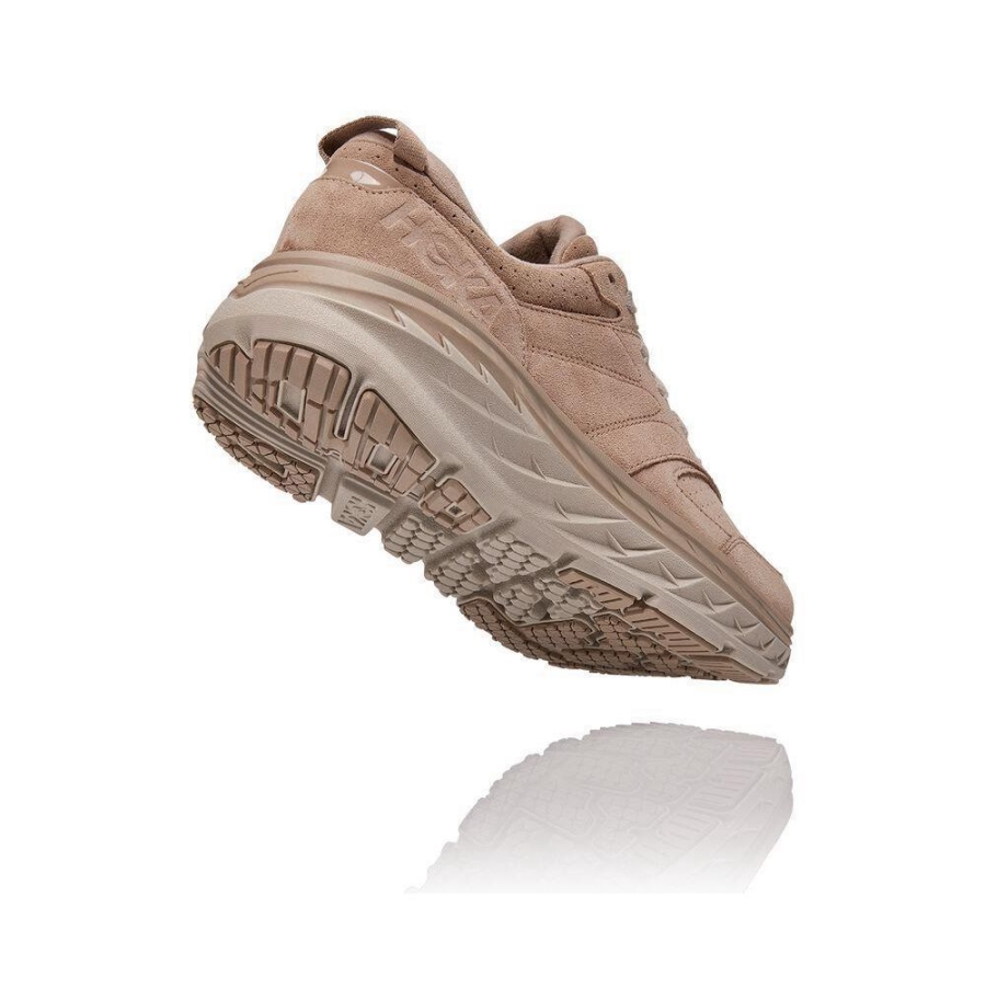 Women's Hoka Bondi L Sneakers Brown | ZA-64PMVQJ