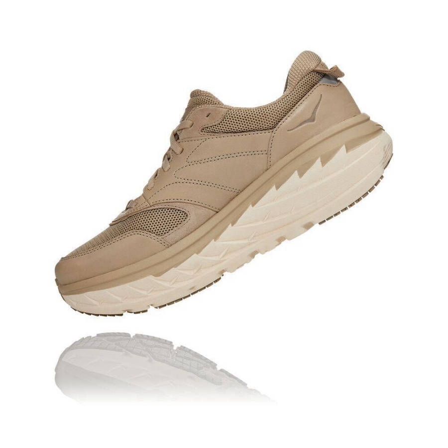 Women's Hoka Bondi L Sneakers Brown | ZA-91HRNAT