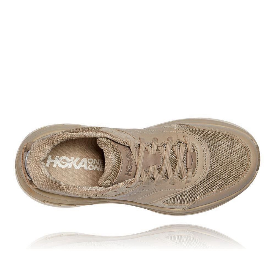 Women's Hoka Bondi L Sneakers Brown | ZA-91HRNAT