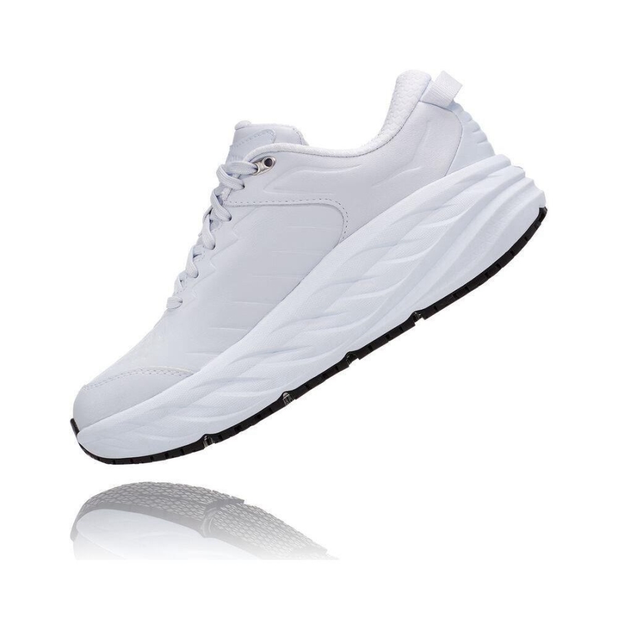 Women's Hoka Bondi SR Road Running Shoes White | ZA-31EOPVQ