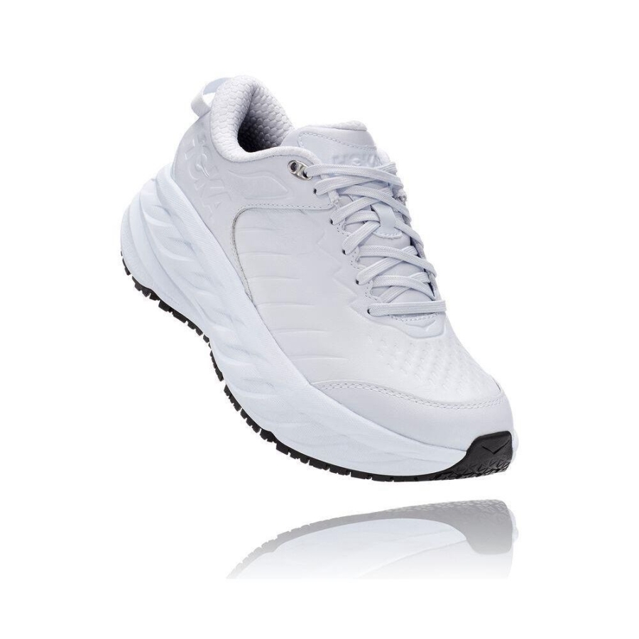 Women\'s Hoka Bondi SR Road Running Shoes White | ZA-31EOPVQ
