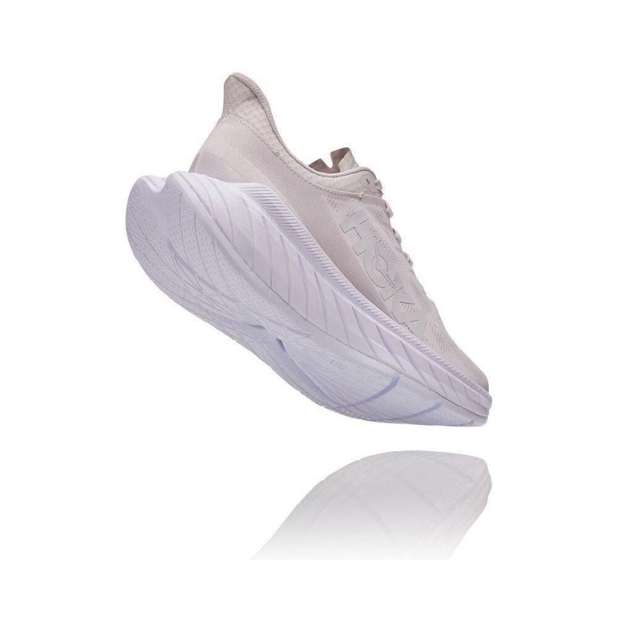 Women's Hoka Carbon X 2 Lifestyle Shoes White | ZA-85WYRPS