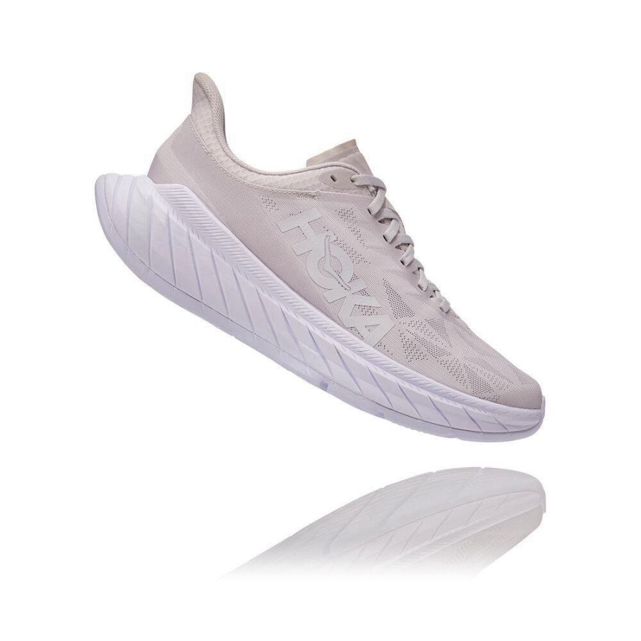 Women's Hoka Carbon X 2 Road Running Shoes White | ZA-62YOKHS