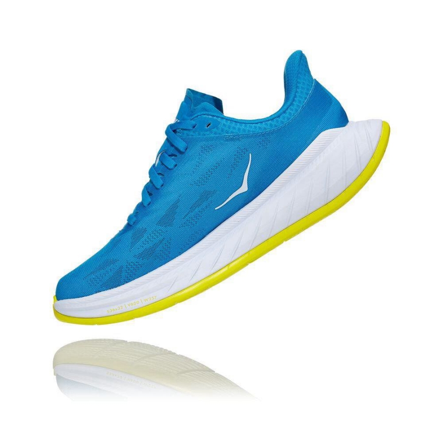 Women's Hoka Carbon X 2 Road Running Shoes Blue | ZA-68GDOUA
