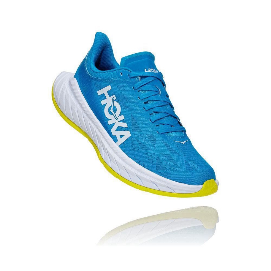 Women\'s Hoka Carbon X 2 Road Running Shoes Blue | ZA-68GDOUA