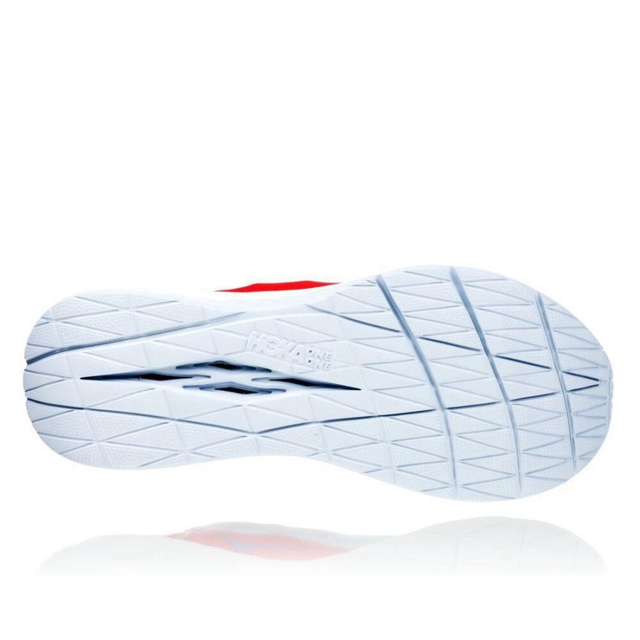 Women's Hoka Carbon X Sneakers White / Red | ZA-57AQOET